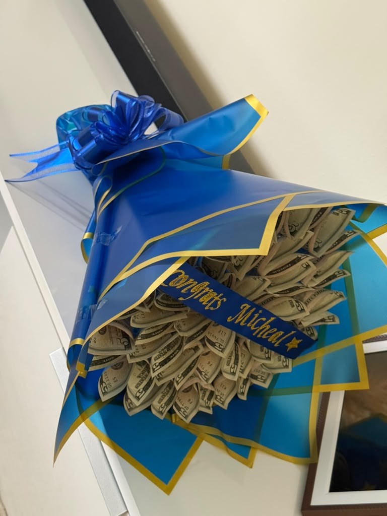 A wedding gift arrangement designed by Eclipse Event